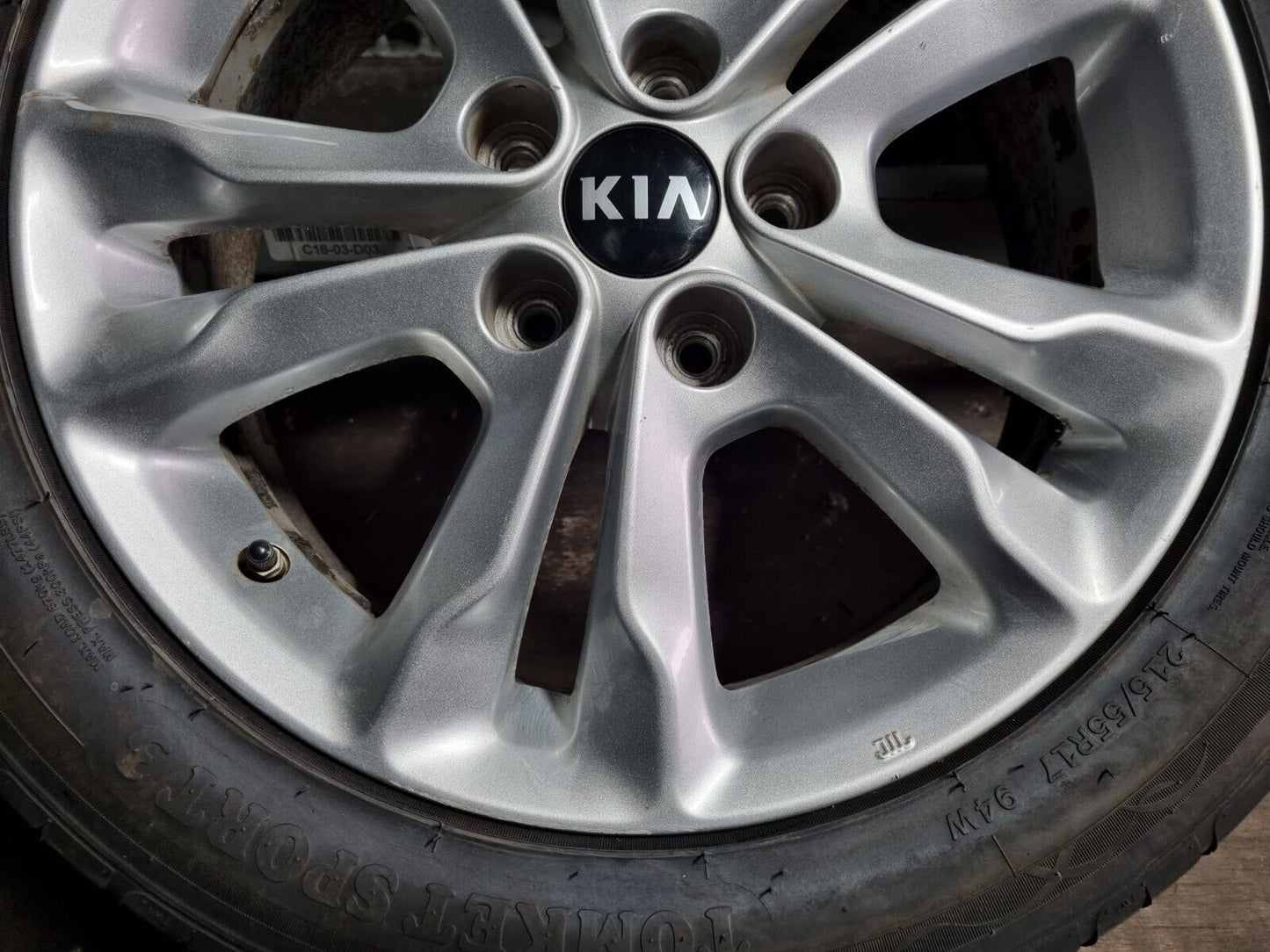 KIA OPTIMA MK4 17" 2015-2019 GENUINE ALLOY WHEEL 215/55/17 6.5Jx17 59210-2T310