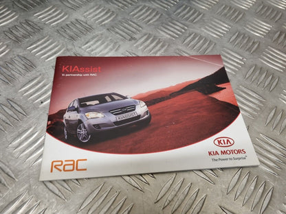 KIA VENGA (YN) 2010-2015 GENUINE OWNERS MANUAL HANDBOOK PACK WALLET BOOK