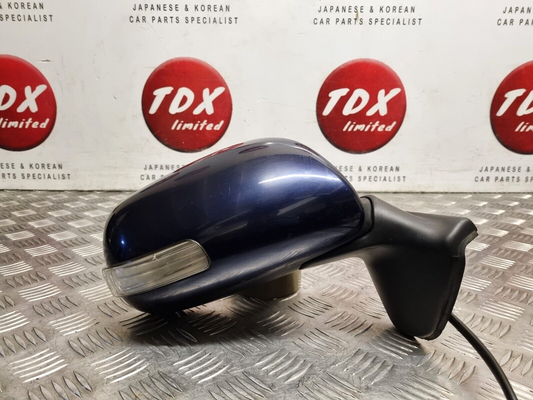 TOYOTA AURIS MK1 FACELIFT 2010-2012 GENUINE DRIVERS POWER FOLD WING MIRROR BLUE