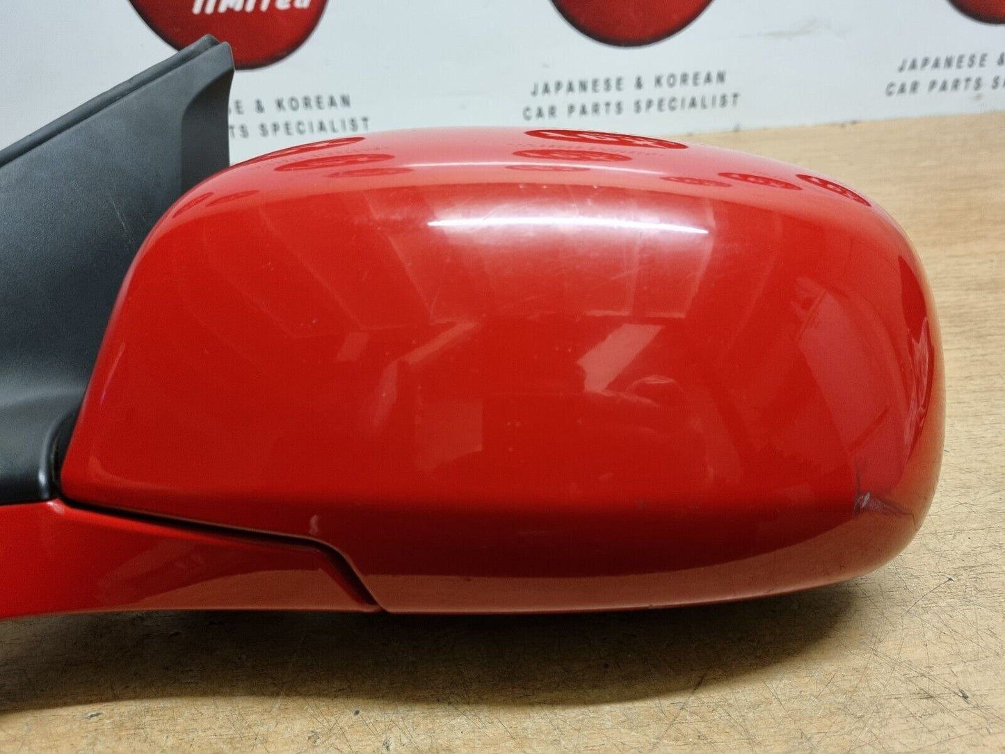 SUZUKI SWIFT 2005-2010 GENUINE PASSENGERS SIDE ELECTRIC HEATED WING MIRROR RED