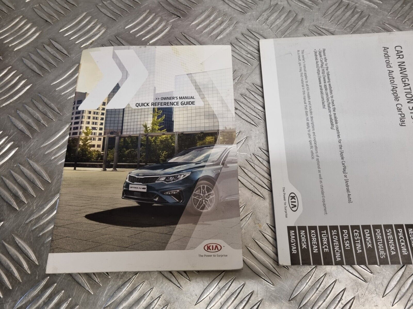 KIA OPTIMA (JF) MK3 2015-2019 GENUINE OWNERS MANUAL HANDBOOK BOOK PACK