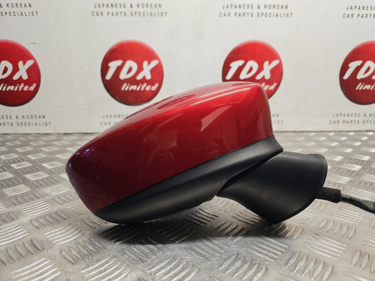 MAZDA 2 (DJ) MK3 2015-2020 GENUINE DRIVERS SIDE POWER FOLD WING MIRROR RED