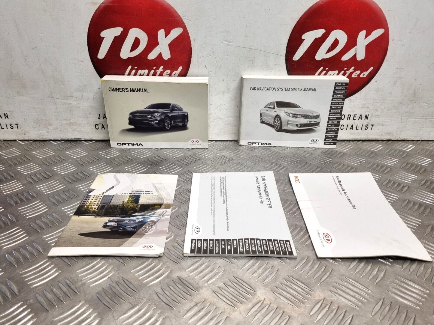 KIA OPTIMA (JF) MK3 2015-2019 GENUINE OWNERS MANUAL HANDBOOK BOOK PACK