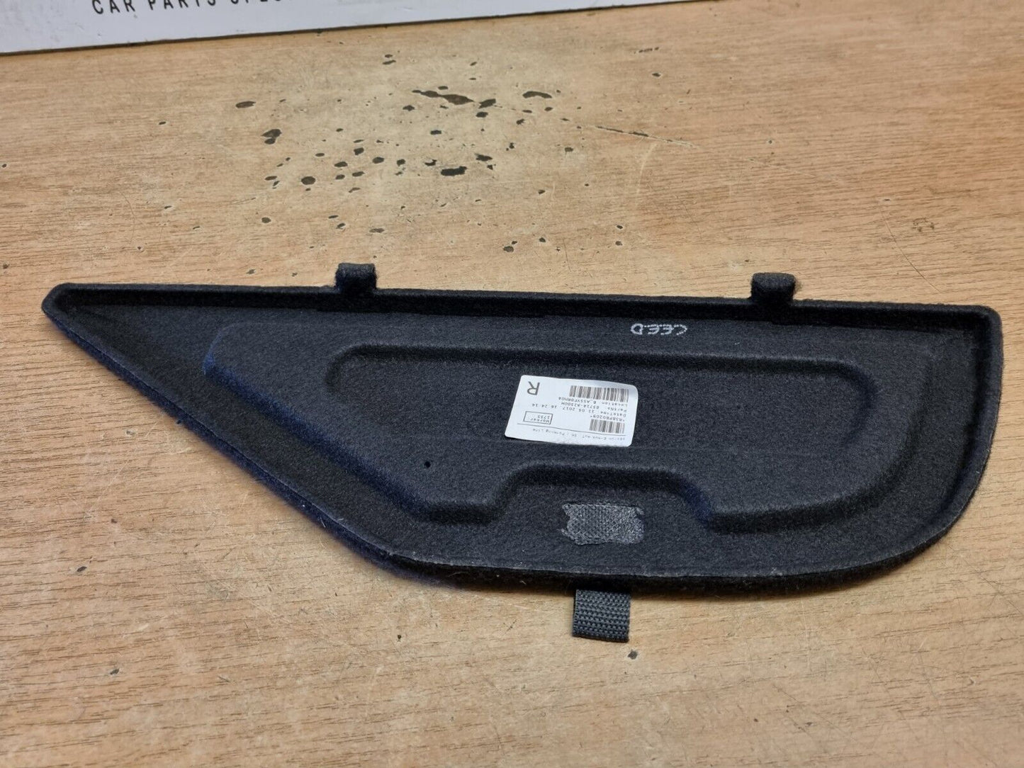 KIA CEED JD ESTATE 2012-2018 GENUINE DRIVERS REAR BOOT COVER LINER COMPARTMENT