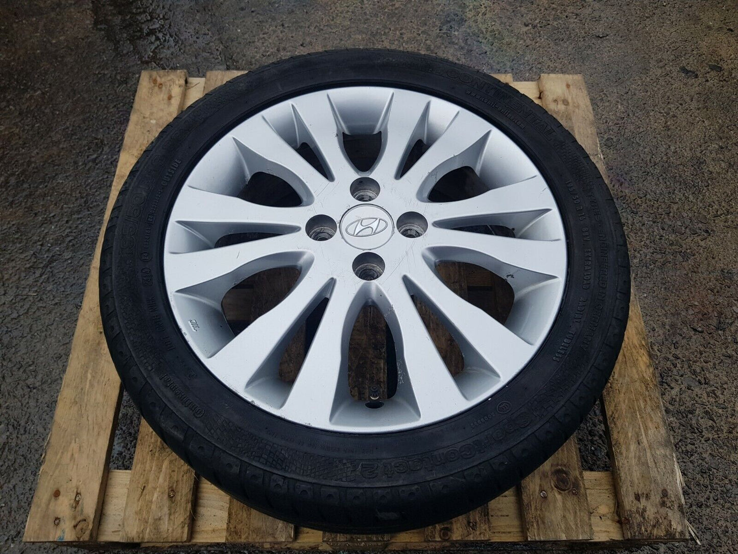 Hyndai I20 MK1 16" 12 Spoke Alloy Wheel 2009 - 2014 195/50/16 5.5Jx16