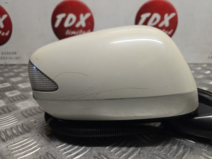 HONDA JAZZ MK3 2009-2015 GENUINE DRIVERS SIDE POWER FOLD WING MIRROR WHITE