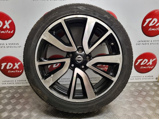 NISSAN QASHQAI J11 2014-2019 19" INCH GENUINE ALLOY WHEEL 8MM 225/45/19 4ES3B