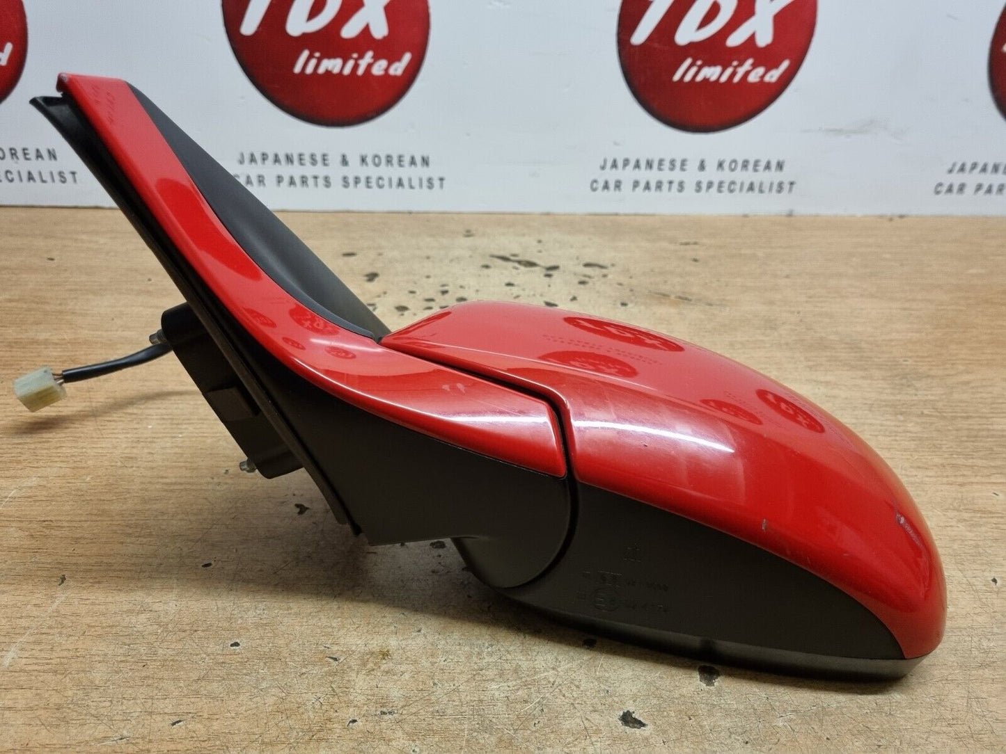 SUZUKI SWIFT 2005-2010 GENUINE PASSENGERS SIDE ELECTRIC HEATED WING MIRROR RED