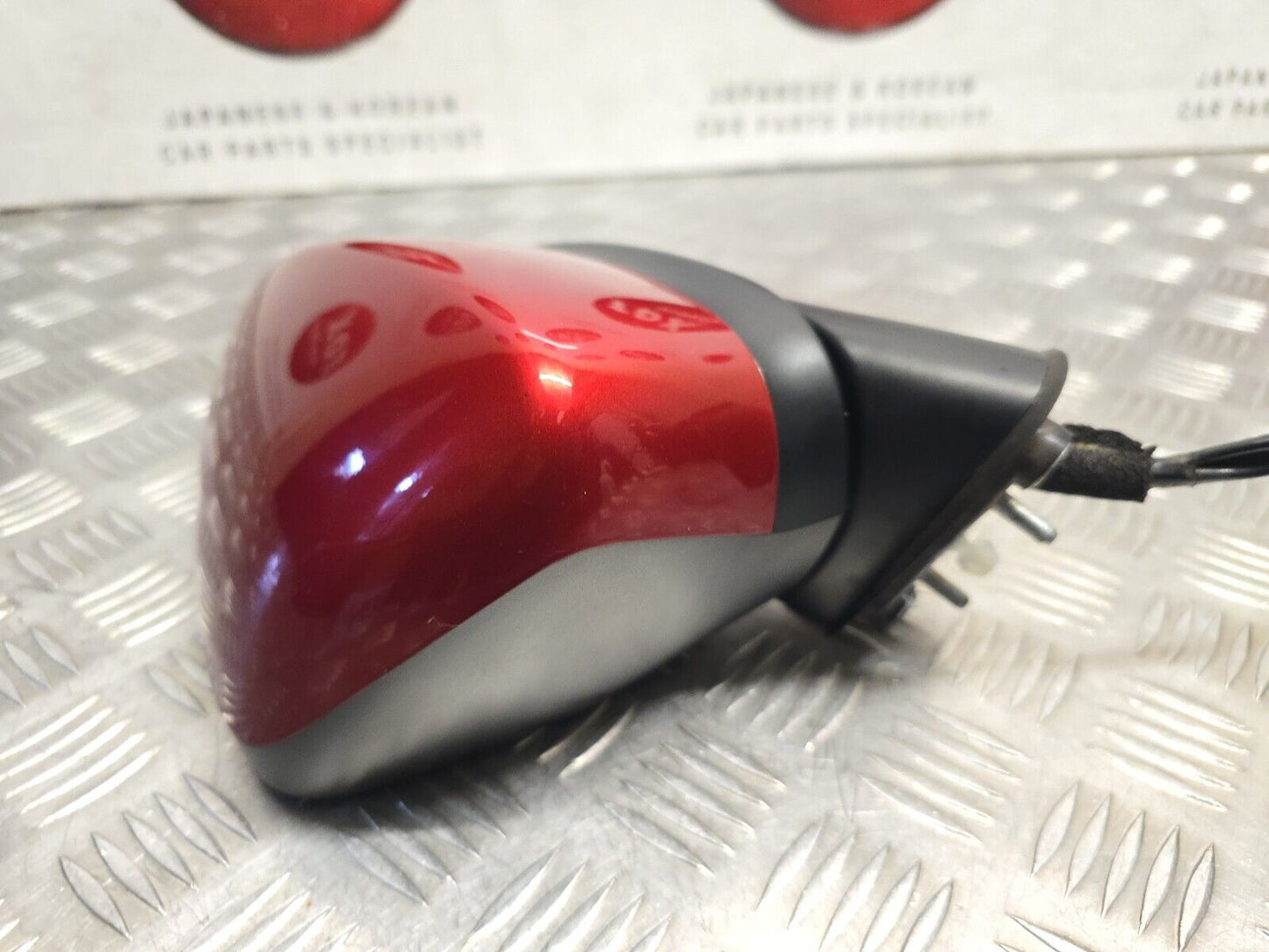 MAZDA 2 (DJ) MK3 2015-2020 GENUINE PASSENGERS SIDE POWER FOLD WING MIRROR RED