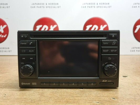 NISSAN QASHQAI J10 CD STEREO SAT NAV MULTIMEDIA HEAD UNIT + SD MAP 2007-2013