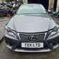 2016 LEXUS IS300H MK3 EXECUTIVE EDITION 2.5 PETROL HYBRID AUTO PARTS/BREAKER