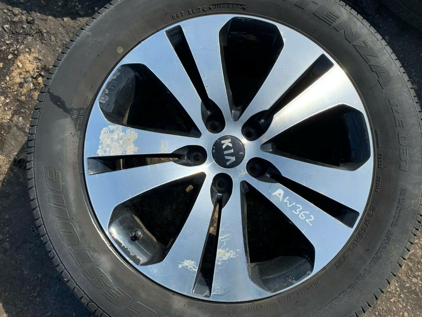 Kia Sportage 18" Inch Alloy Wheel 2011 2012 2013 2014 2015 2016 AW362