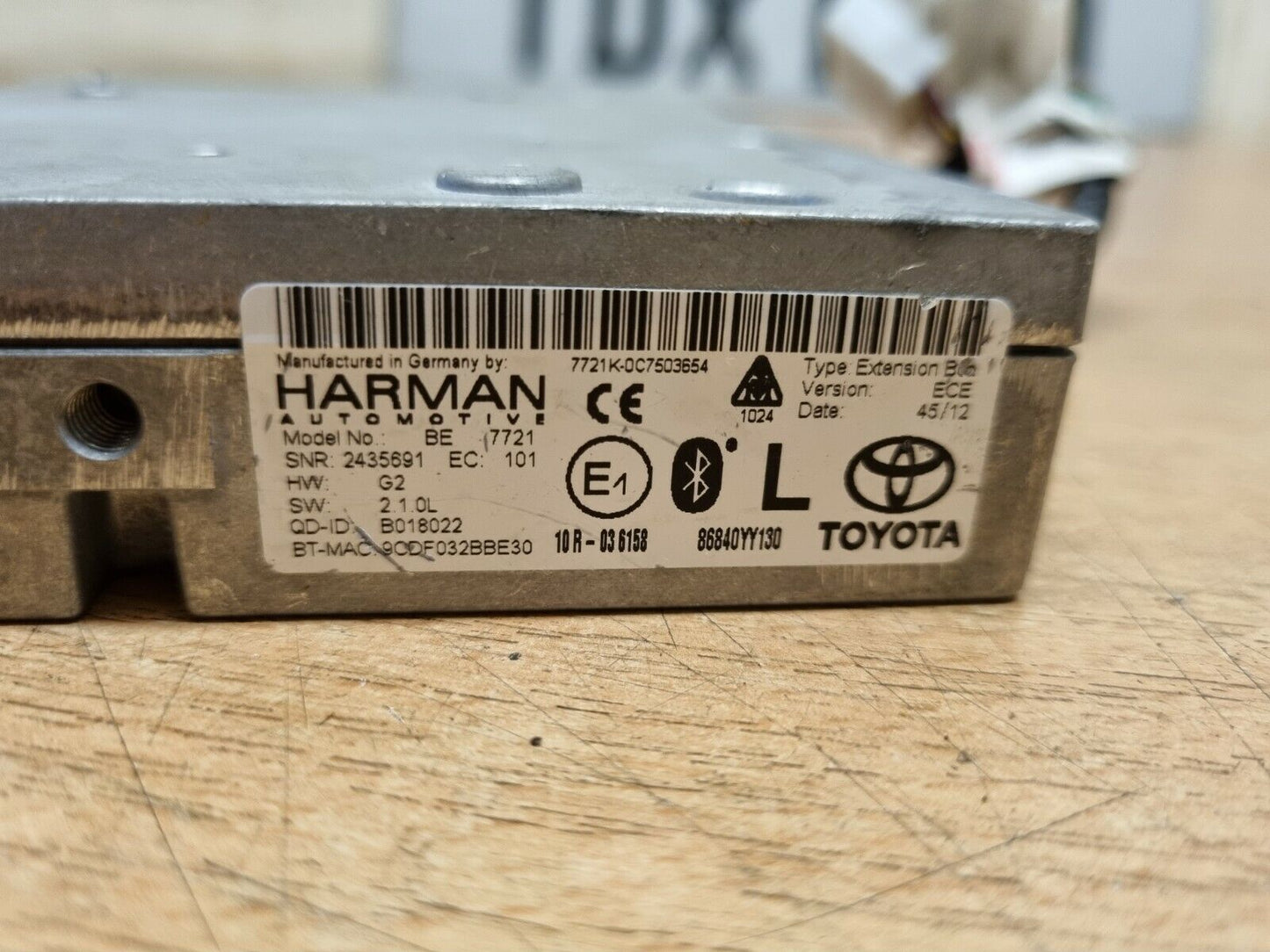 Toyota GT86 Genuine Harman Sat Nav Module Unit 2012-2018 P/N: 86840YY130