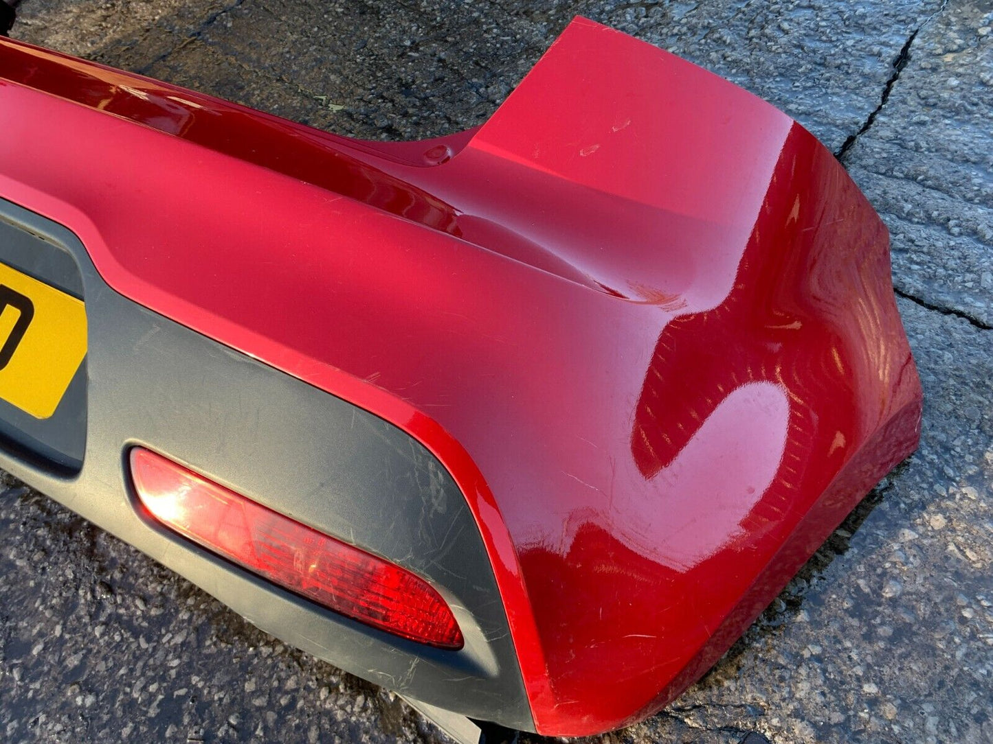 KIA RIO MK3 2012-2015 PRE-FACELIFT GENUINE REAR BUMPER IN RED