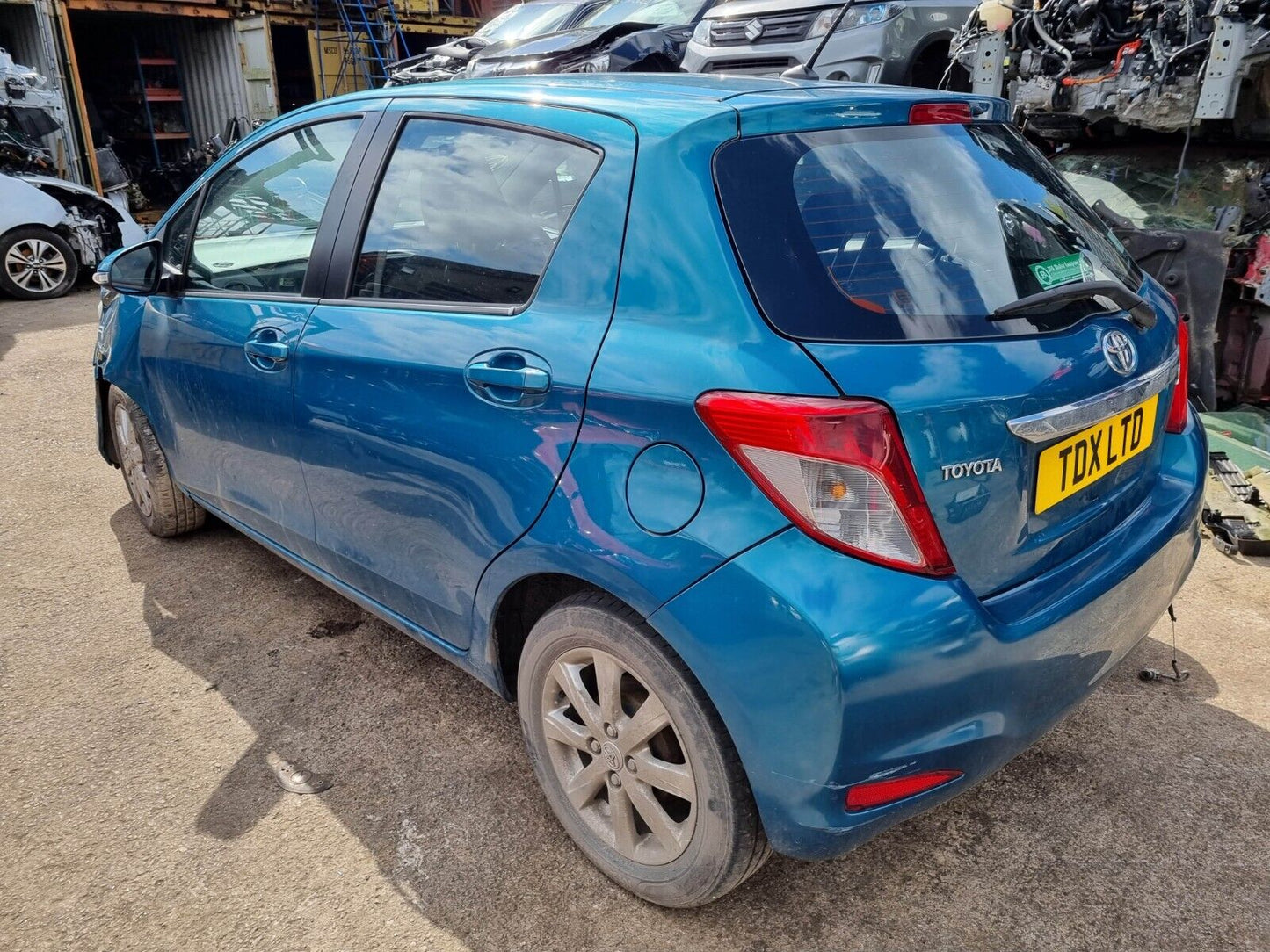 2012 TOYOTA YARIS TR MK3 1.0 PETROL VVT-I 5 SPD MANUAL 5DR VEHICLE FOR BREAKING