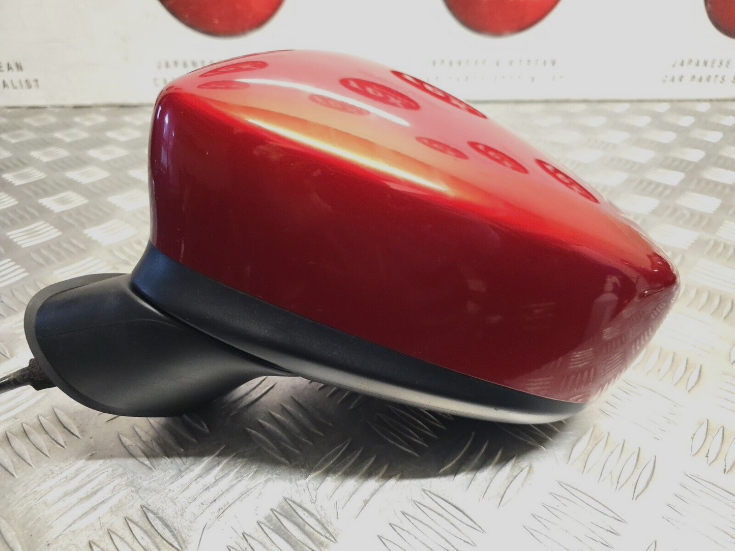 MAZDA 2 (DJ) MK3 2015-2020 GENUINE PASSENGERS SIDE POWER FOLD WING MIRROR RED