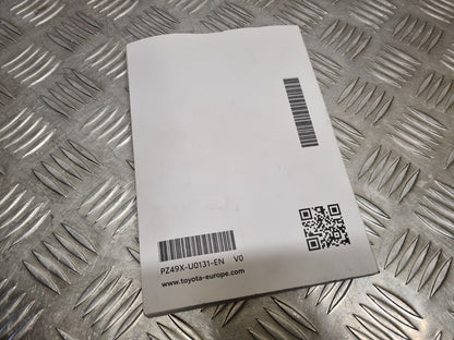 TOYOTA YARIS HYBRID MK4 2020-2023 GENUINE OWNERS MANUAL USER GUIDE HANDBOOK BOOK