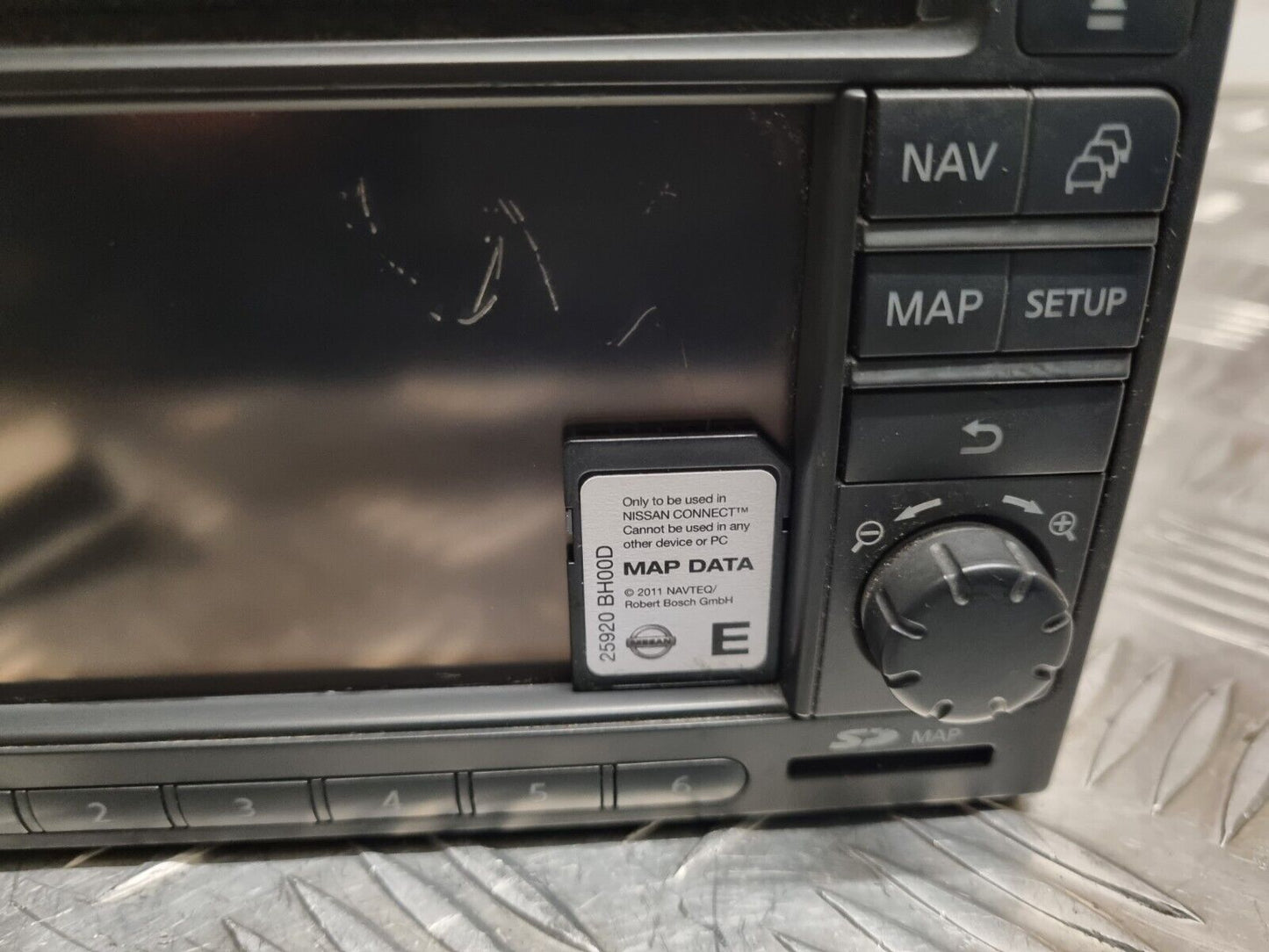 NISSAN QASHQAI J10 2010-2013 CD STEREO MEDIA SAT NAV HEAD UNIT + SD 25915BH30E