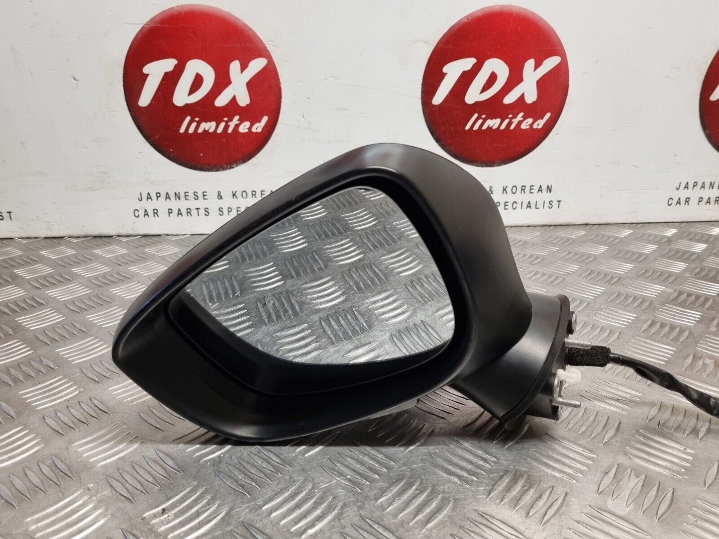 MAZDA CX-3 2015-2020 GENUINE PASSENGERS SIDE POWER FOLD WING MIRROR 41W BLACK