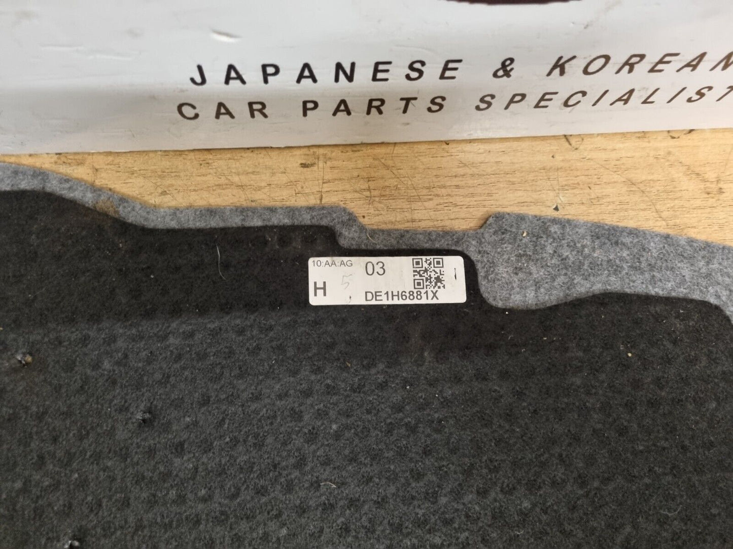 MAZDA 2 MK3 2014-2021 GENUINE BOOT FLOOR COVER CARPET LINER DECK DE1H6881X