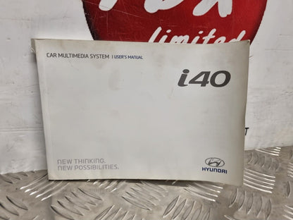 HYUNDAI I40 2011-2015 GENUINE OWNERS MANUAL HANDBOOK PACK WALLET BOOK