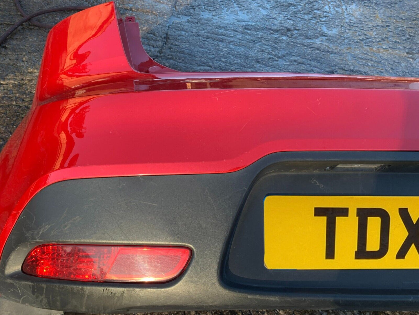 KIA RIO MK3 2012-2015 PRE-FACELIFT GENUINE REAR BUMPER IN RED