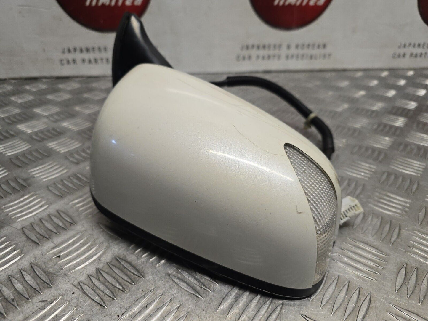 HONDA JAZZ MK3 2009-2015 GENUINE DRIVERS SIDE POWER FOLD WING MIRROR WHITE