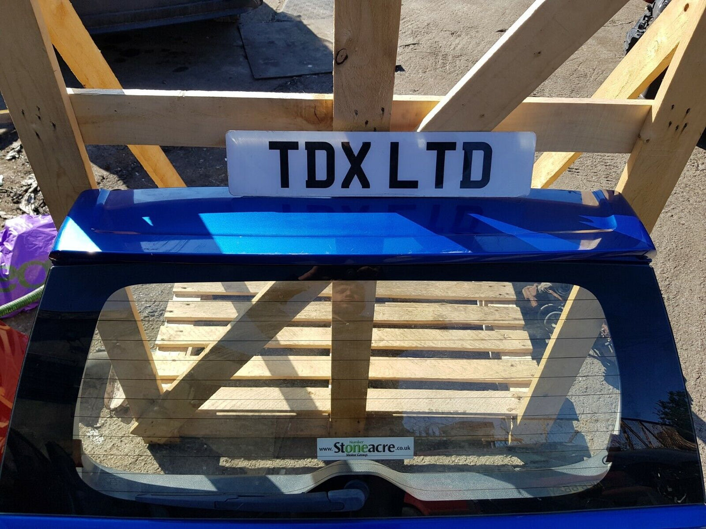 Suzuki Grand Vitara 3DR Tailgate Shell In Blue 2006-2011