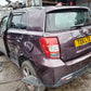 2012 TOYOTA URBAN CRUISER NLP115 1.4 DIESEL 4X4 6 SPEED MANUAL VEHICLE BREAKING