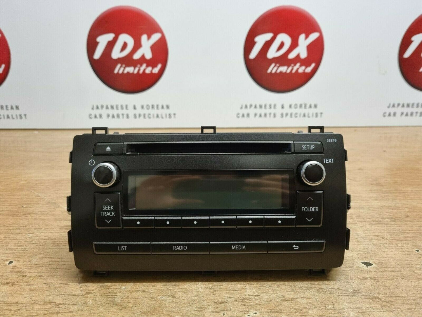 TOYOTA AURIS MK2 GENUINE RADIO CD STEREO PLAYER HEAD UNIT 2012-2017 86120-02880