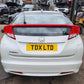 2013 HONDA CIVIC HATCH ES MK9 1.8 I-VTEC PETROL AUTOMATIC VEHICLE FOR BREAKING