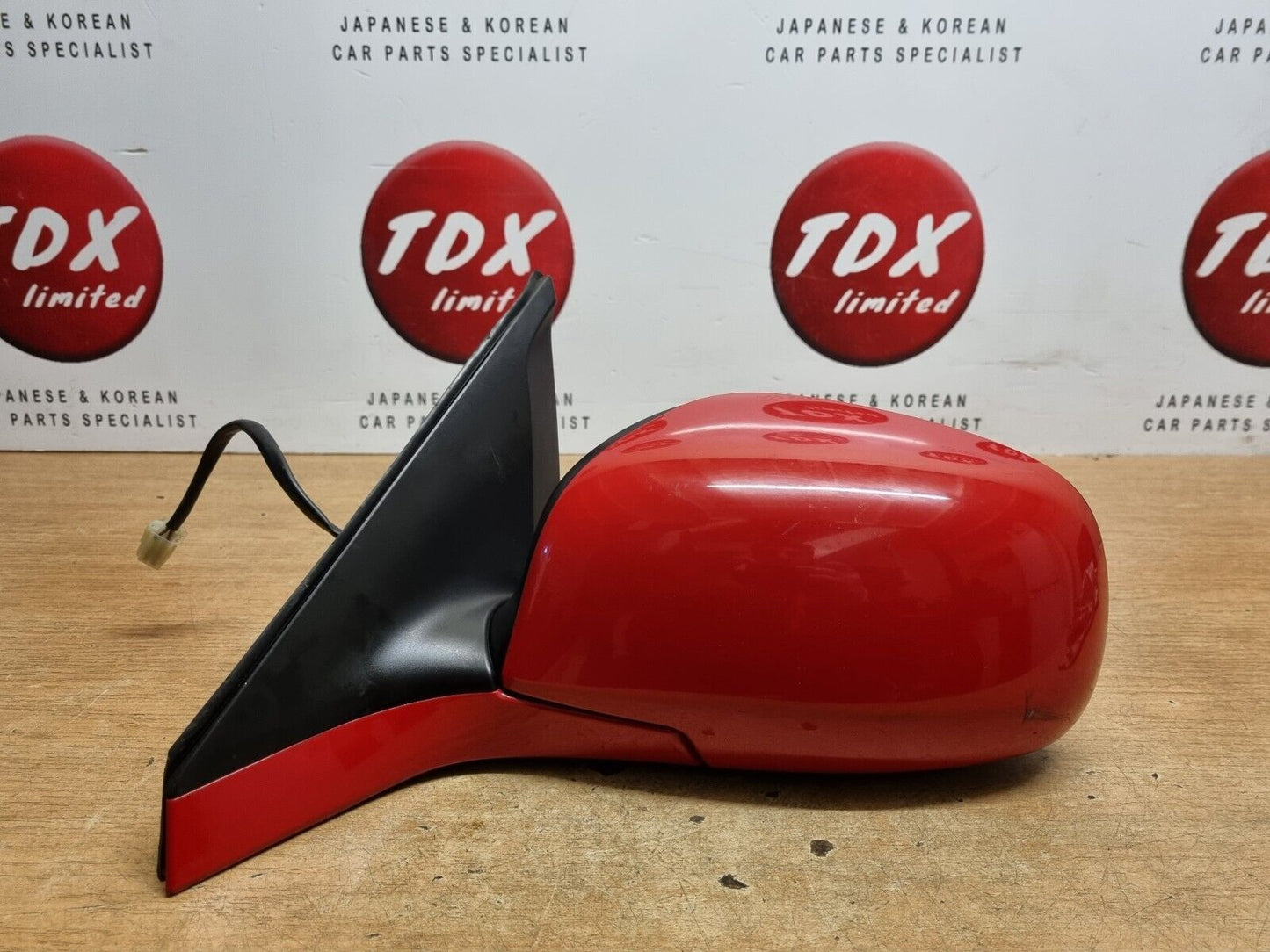 SUZUKI SWIFT 2005-2010 GENUINE PASSENGERS SIDE ELECTRIC HEATED WING MIRROR RED