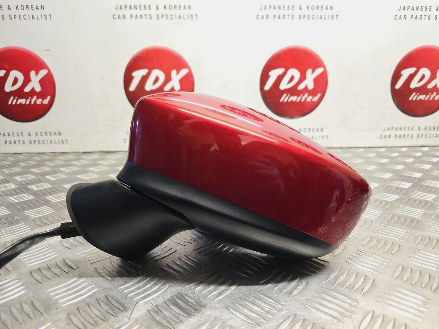 MAZDA 2 (DJ) MK3 2015-2020 GENUINE PASSENGERS SIDE POWER FOLD WING MIRROR RED