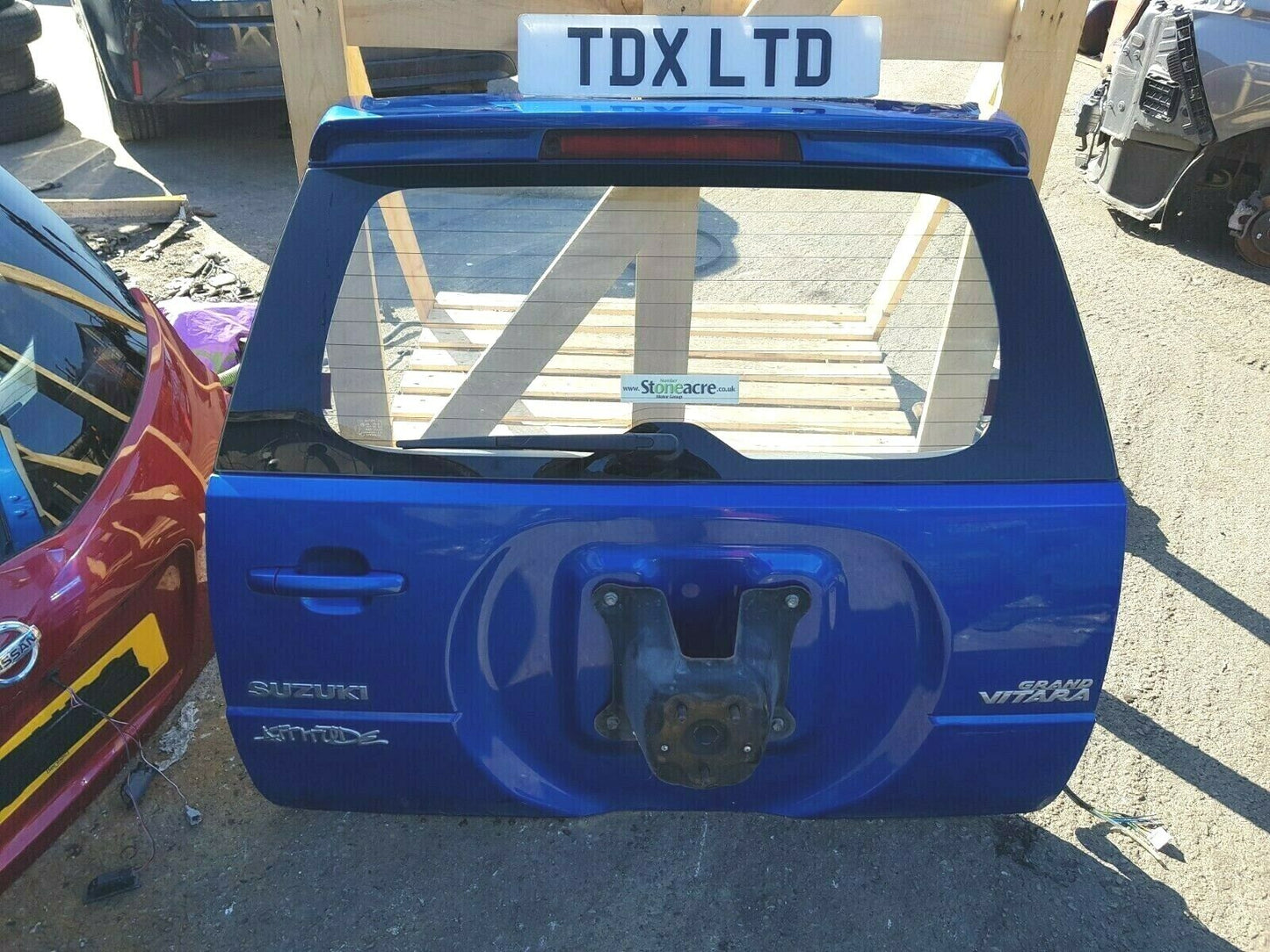 Suzuki Grand Vitara 3DR Tailgate Shell In Blue 2006-2011