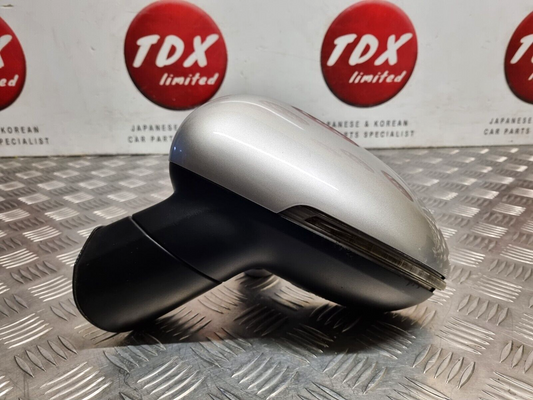 KIA RIO UB MK3 2011-2017 GENUINE PASSENGER SIDE POWER FOLD WING MIRROR 3D SILVER