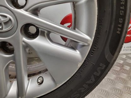 TOYOTA AURIS MK2 E18 2012-2018 15" INCH GENUINE ALLOY WHEEL 7MM TREAD 195/65/15