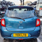 2015 NISSAN MICRA ACENTA K13 MK4 5DR 1.2 PETROL 1 SPEED CVT VEHICLE FOR BREAKING