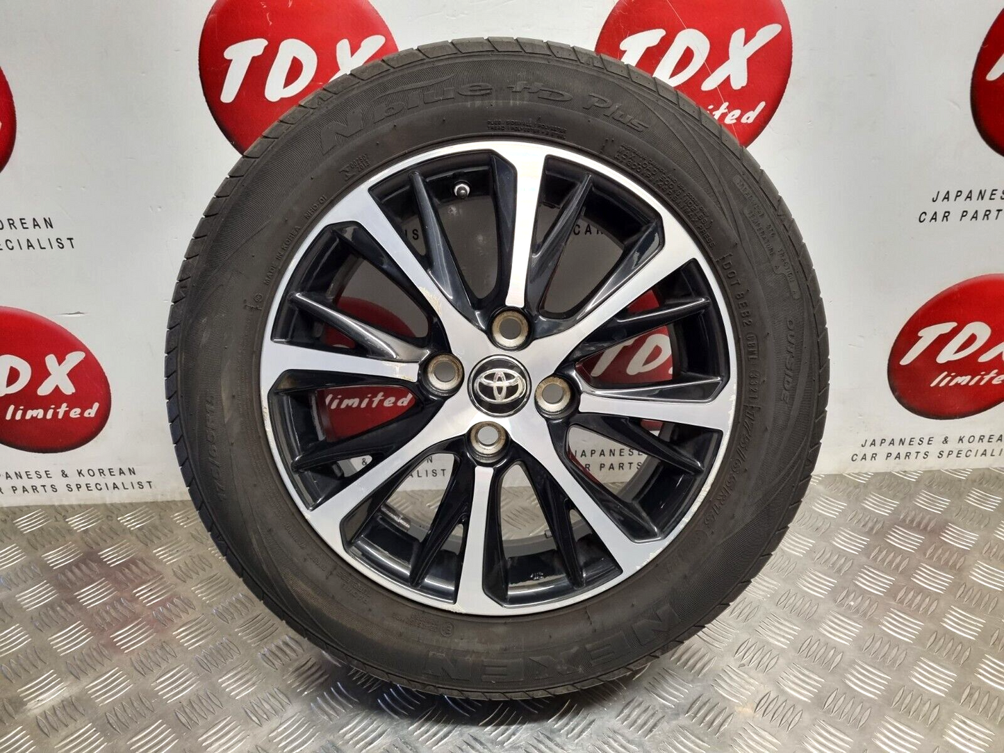 TOYOTA YARIS MK3 HYBRID 2017-2020 DIAMOND CUT ALLOY WHEEL 175/65/15 42611-0DG70