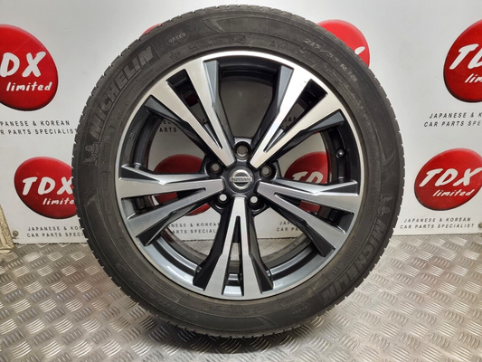 NISSAN QASHQAI J11 2014-2021 18" ALLOY WHEEL + 8MM MICHELIN 215/55/18 HV03BMB94