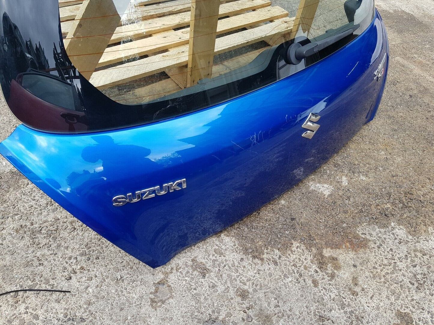 Suzuki Swift SZ2 Boot Lid Tailgate Shell + Glass + Spoiler In Blue 2011-2016