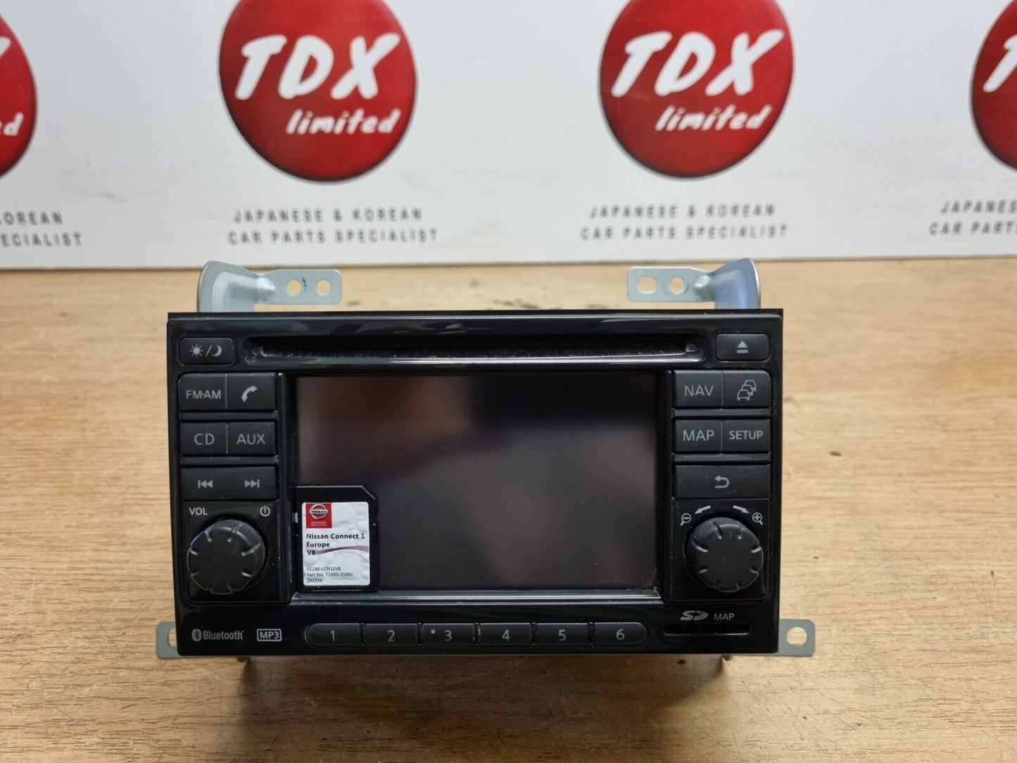 NISSAN JUKE F15 2010-2014 SAT NAV CD STEREO RADIO HEAD UNIT + SD MAP 25915BH20B