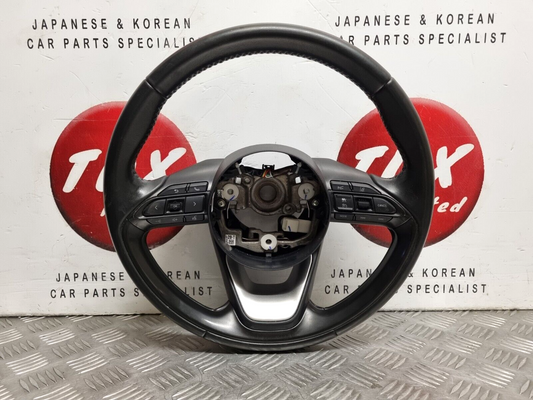 TOYOTA YARIS MK4 2020-2023 GENUINE MULTIFUNCTIONAL LEATHER STEERING WHEEL