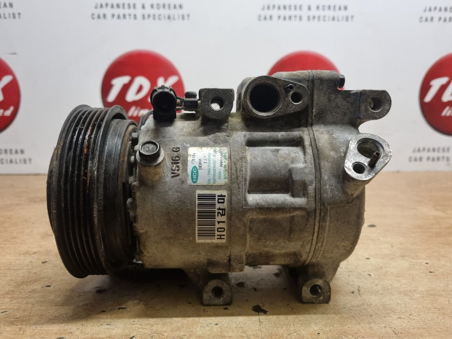 HYUNDAI I30 MK1 1.4 PETROL 2007-2012 FD GENUINE AC COMPRESSOR PUMP F500-AN6AA07