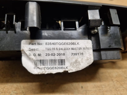 Honda Civic Mk10 2017-2022 Genuine Drivers Master Window Switch 83540Tgge620Blk 10
