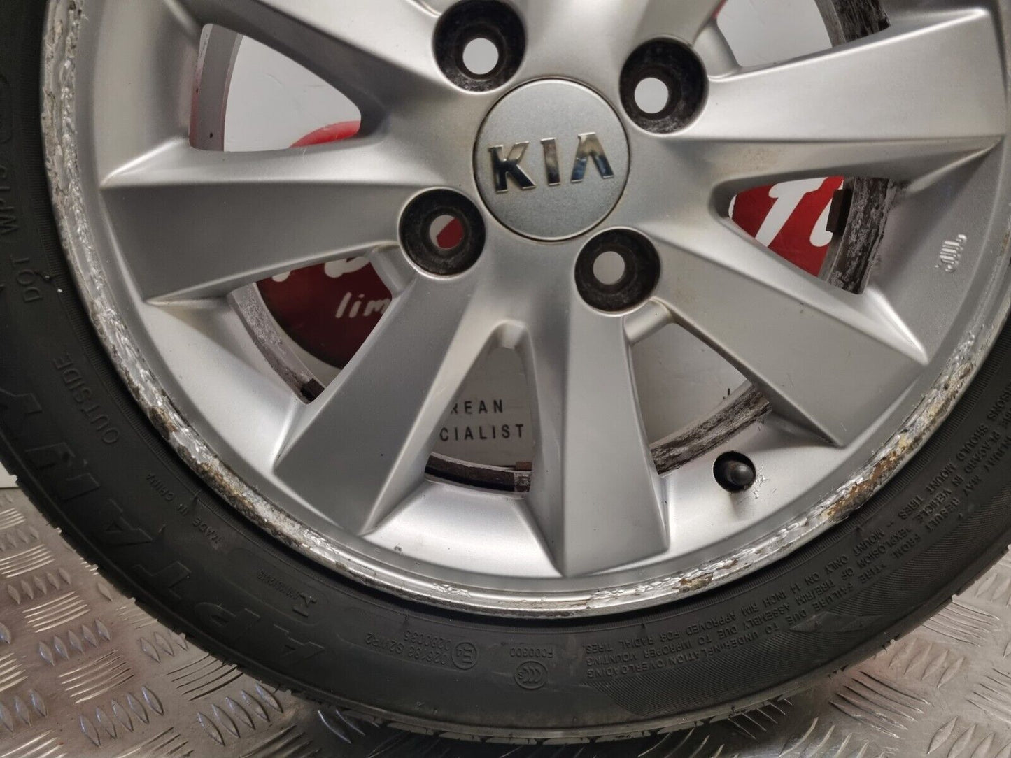 KIA PICANTO 2011-2017 14" INCH GENUINE ALLOY WHEEL 7MM 165/60/14 6J 52910-1Y150