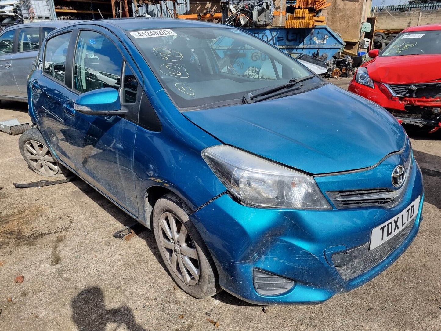 2012 TOYOTA YARIS TR MK3 1.0 PETROL VVT-I 5 SPD MANUAL 5DR VEHICLE FOR BREAKING