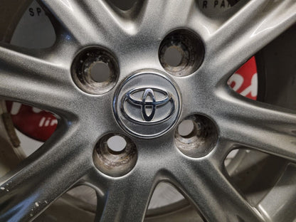 TOYOTA YARIS MK3 2012-2020 16" INCH GENUINE GREY ALLOY WHEEL 5MM ET51 195/50/16