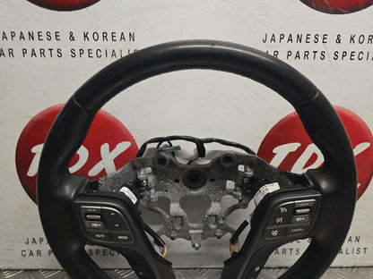 HYUNDAI SANTA FE MK3 2013-2018 GENUINE LEATHER MULTIFUNCTIONAL STEERING WHEEL