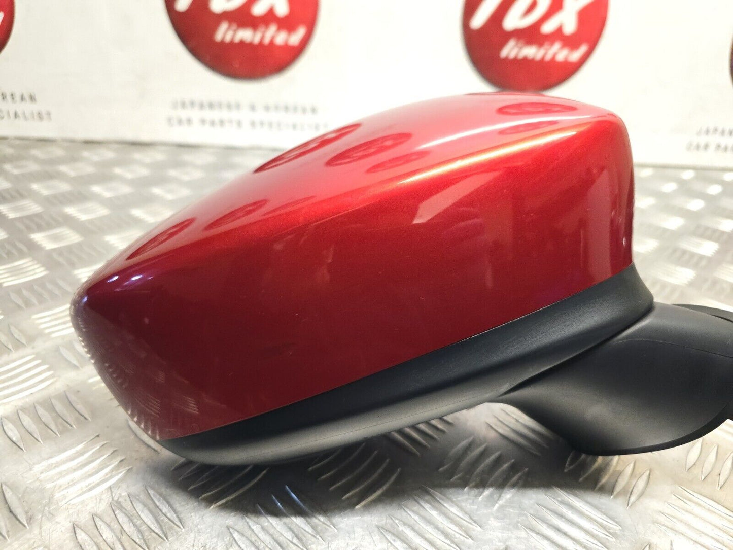 MAZDA 2 (DJ) MK3 2015-2020 GENUINE DRIVERS SIDE POWER FOLD WING MIRROR RED