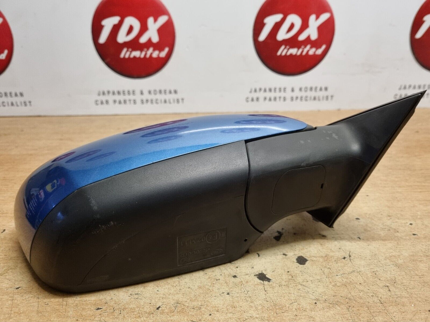 KIA VENGA YN 2010-2018 GENUINE DRIVERS SIDE ELECTRIC WING MIRROR BYTE BLUE 5B